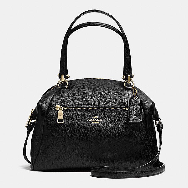 Luxury Handbags Coach Prairie Satchel In Pebble Leather - Click Image to Close